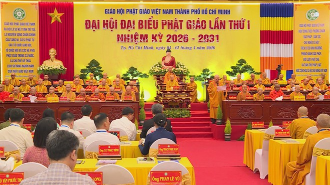 Đại hội đại biểu Phật giáo TP. Hồ Chí Minh lần thứ I, nhiệm kỳ 2026 - 2031- Ảnh 1. Đại hội đại biểu Phật giáo TP. Hồ Chí Minh lần thứ I, nhiệm kỳ 2026 - 2031- Ảnh 1.