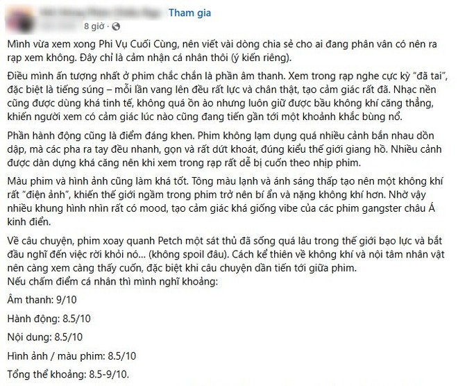 "Phi vụ cuối cùng" được khán giả Việt khen "đáng xem hơn kỳ vọng" - Ảnh 9.