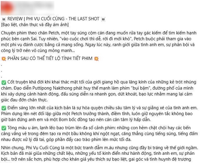 "Phi vụ cuối cùng" được khán giả Việt khen "đáng xem hơn kỳ vọng" - Ảnh 8.