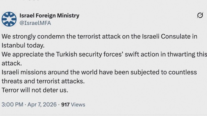 Thổ Nhĩ Kỳ thông tin về vụ nổ súng bên ngoài lãnh sự quán Israel ở Istanbul - Ảnh 5.