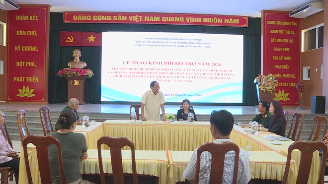 Trao kinh phí hỗ trợ cho thương binh, bệnh binh trên địa bàn xã Cần Giờ, Bình Khánh, An Thới Đông - Ảnh 1.
