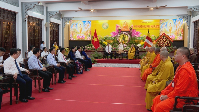 Thời sự HTV ngày 29/5/2026 | Chủ tịch Quốc hội Trần Thanh Mẫn thăm, chúc mừng Đại lễ Phật đản - Ảnh 5.