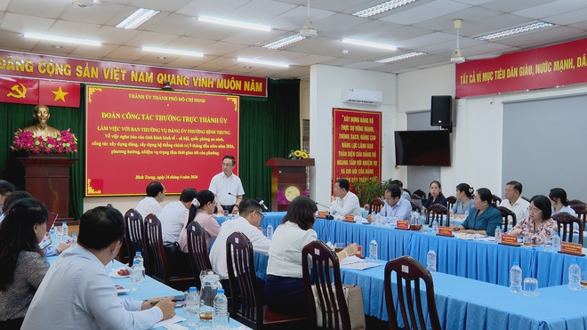 Thời sự HTV ngày 16/6/2026 | Phó Bí thư Thành ủy TP. Hồ Chí Minh Đặng Minh Thông làm việc với Đảng ủy phường Bình Trưng - Ảnh 1.