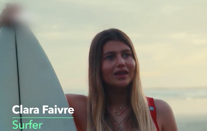 Clara Faivre: Hành trình vượt ung thư để theo đuổi đam mê lướt sóng- Ảnh 1.