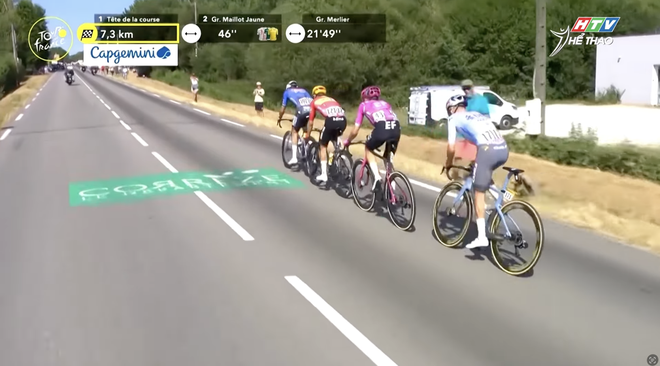 Diễn biến Tour de France: Van der Poel thắng chặng 7, Pogacar lấy lại áo vàng- Ảnh 2.