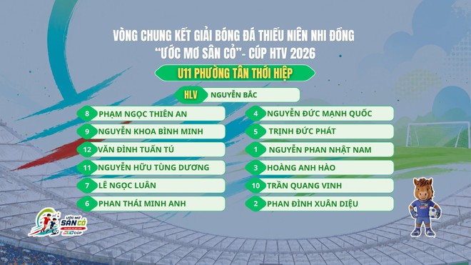 LIVE Lễ khai mạc và thi đấu U.11 - Bảng A - Ảnh 1.