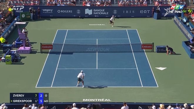 Zverev bị loại ngay trận ra quân giải National Bank Open - Ảnh 1.