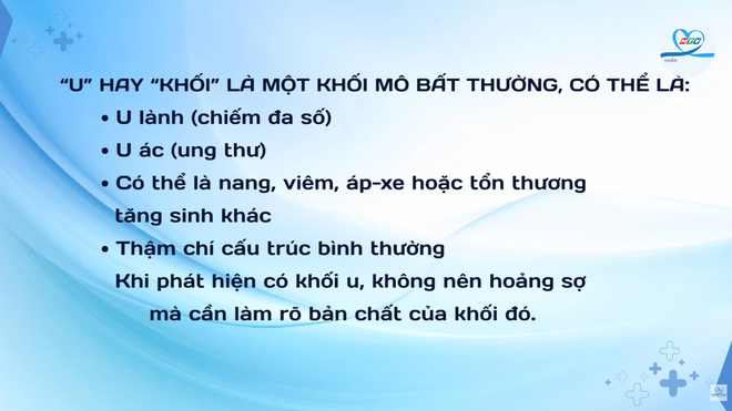 HTV Chiến thắng ung thư: Phân biệt u lành tính và u ác tính - Ảnh 1.