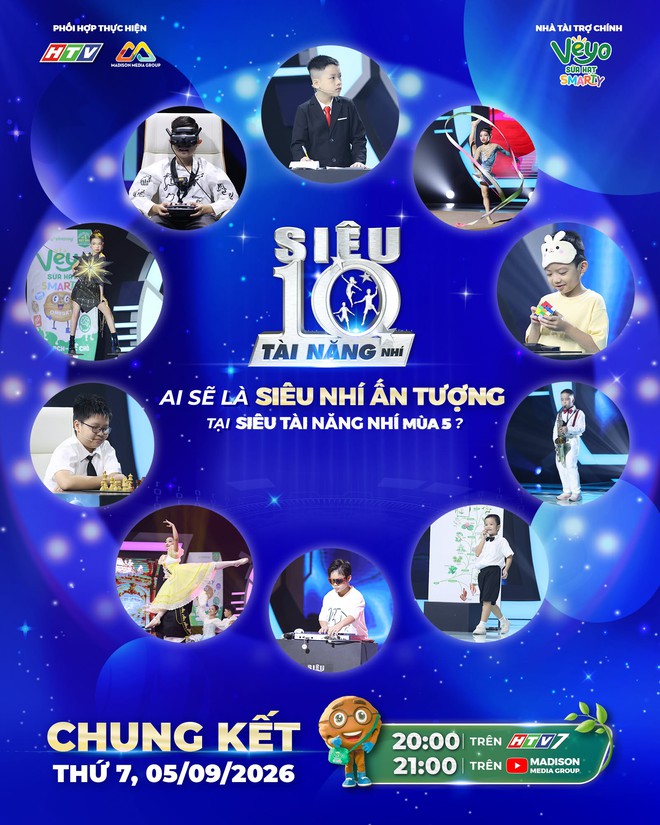 Chung kết Siêu tài năng nhí 2026 - 20g thứ Bảy (5/9) trên HTV7- Ảnh 2.