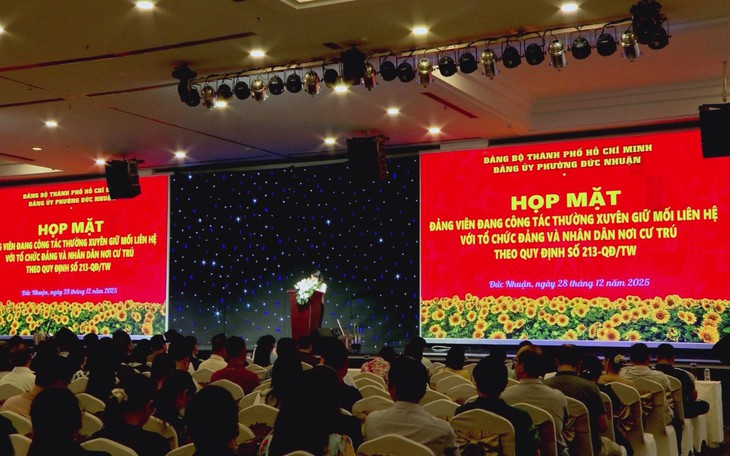 Phường Đức Nhuận họp mặt đảng viên theo Quy định 213-QĐ/TW 6 tháng cuối năm 2025
