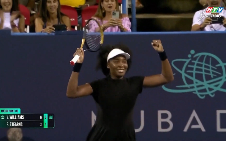 Venus Williams thiết lập cột mốc mới trong sự nghiệp