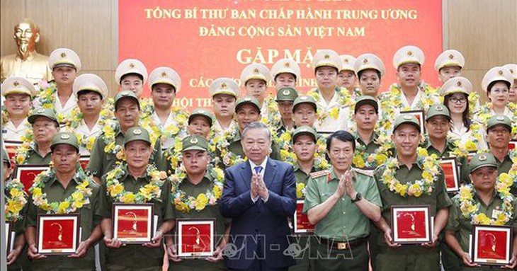 Tổng Bí thư Tô Lâm gặp mặt gương điển hình tiên tiến lực lượng Công an nhân dân