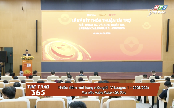 Nhiều điểm mới trong mùa giải  V-League 1 - 2025/2026