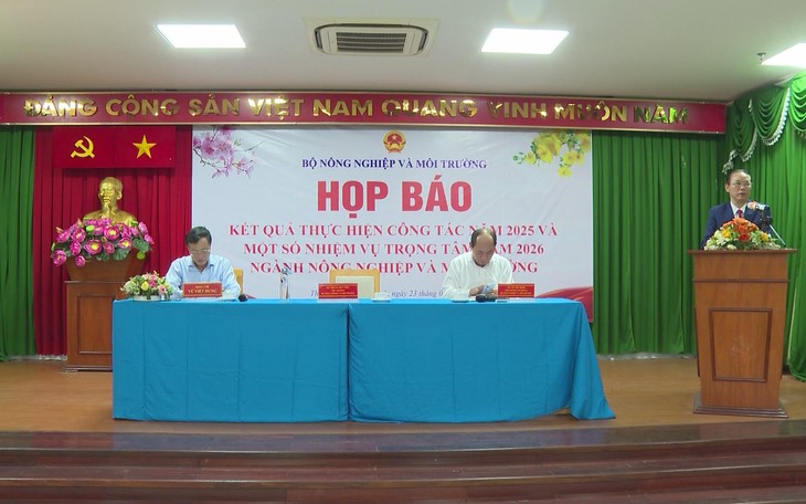 Bộ Nông nghiệp và Môi trường tổng kết ngành năm 2025 và định hướng năm 2026