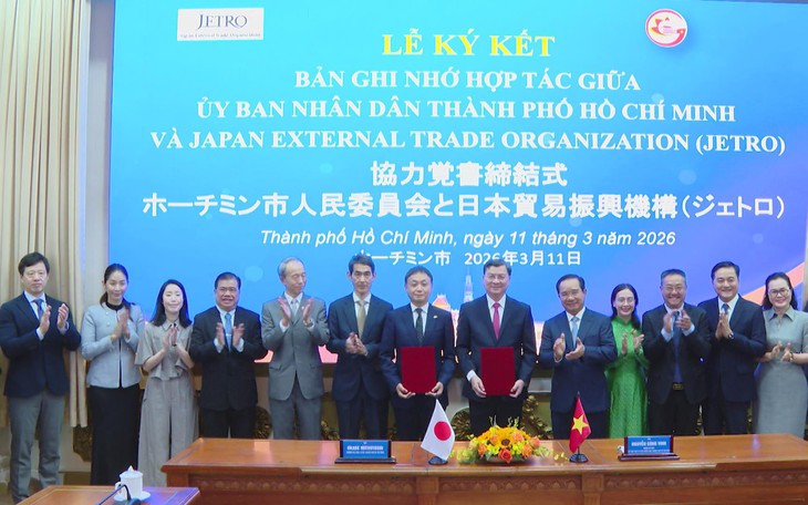 UBND TP. Hồ Chí Minh và JETRO ký kết Bản ghi nhớ hợp tác