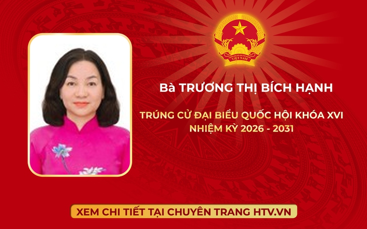 Bà Trương Thị Bích Hạnh trúng cử Đại biểu Quốc hội Khóa XVI