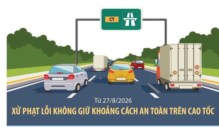 Siết xử phạt vi phạm khoảng cách an toàn, ngăn tai nạn liên hoàn trên cao tốc