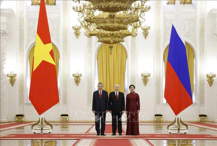 Tổng thống Liên bang Nga Vladimir Putin chủ trì Lễ đón Tổng Bí thư, Chủ tịch nước Tô Lâm
