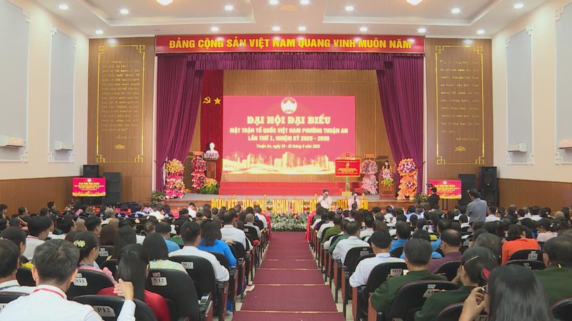 Bế mạc Đại hội đại biểu MTTQ Việt Nam phường Thuận An nhiệm kỳ 2025 - 2030 - Ảnh 1.