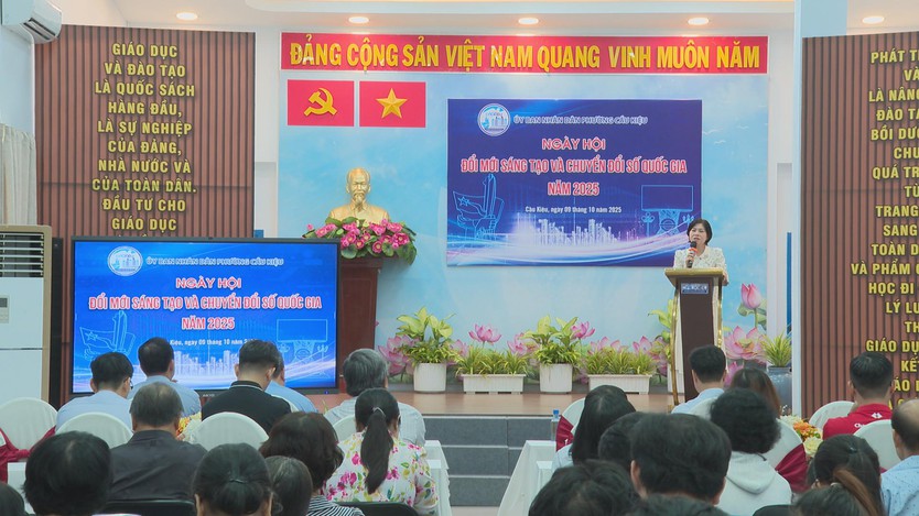 Phường Cầu Kiệu tổ chức Ngày Hội Đổi mới sáng tạo và Chuyển đổi số - Ảnh 1.