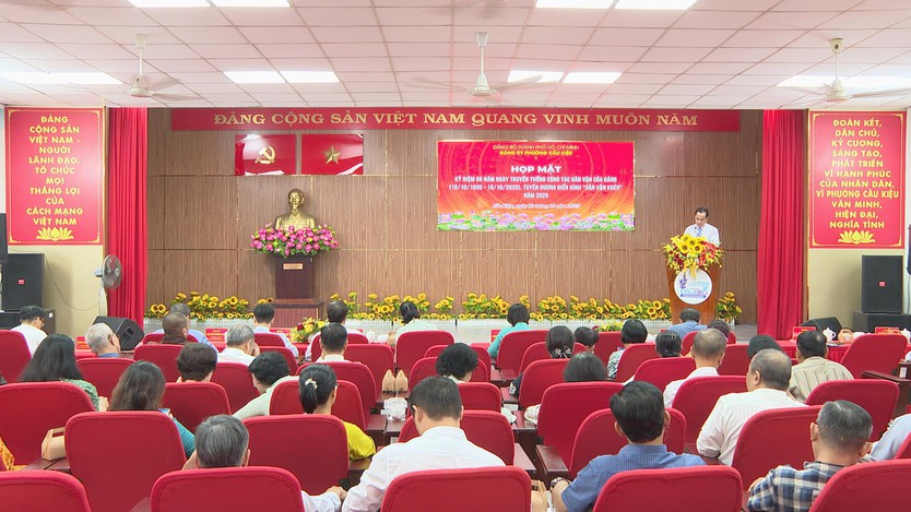 Phường Cầu Kiệu họp mặt kỷ niệm 95 năm Ngày truyền thống công tác dân vận của Đảng - Ảnh 1.