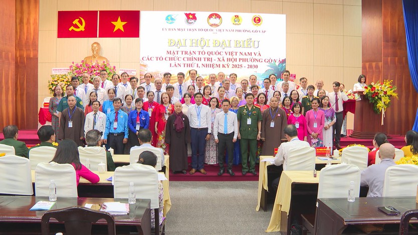 Phường Gò Vấp tổ chức Đại hội đại biểu MTTQ Việt Nam và các tổ chức chính trị - xã hội phường nhiệm kỳ 2025 - 2030- Ảnh 1.