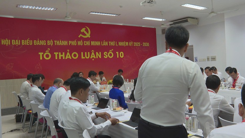 Đại hội Đại biểu Đảng bộ TP. Hồ Chí Minh lần I: Các Đại biểu thảo luận tại tổ, góp ý dự thảo văn kiện - Ảnh 8.
