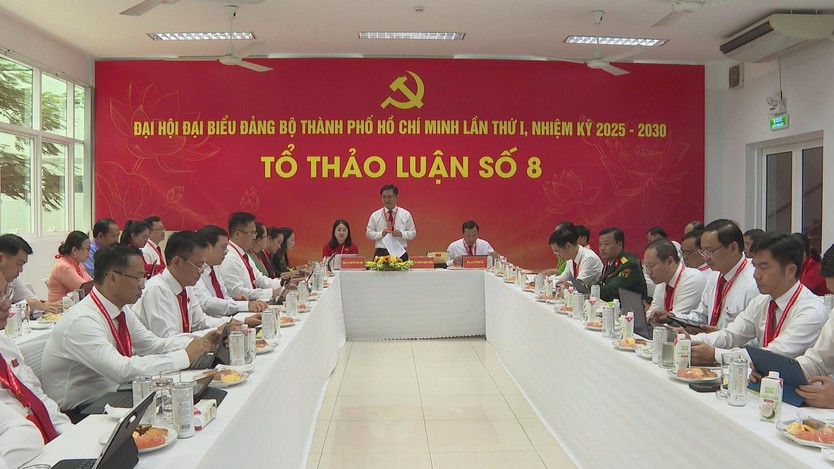 Đại hội Đại biểu Đảng bộ TP. Hồ Chí Minh lần I: Các Đại biểu thảo luận tại tổ, góp ý dự thảo văn kiện - Ảnh 1.