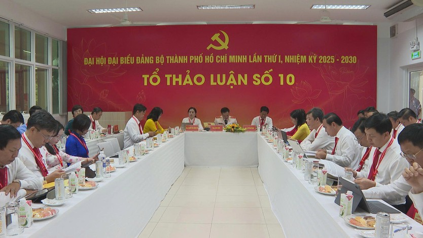 Đại hội Đại biểu Đảng bộ TP. Hồ Chí Minh lần I: Các Đại biểu thảo luận tại tổ, góp ý dự thảo văn kiện - Ảnh 6.