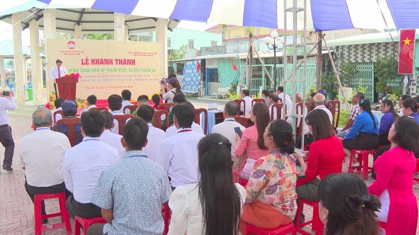 Khánh thành công viên mới phục vụ người dân xã đảo Thạnh An - Ảnh 5.