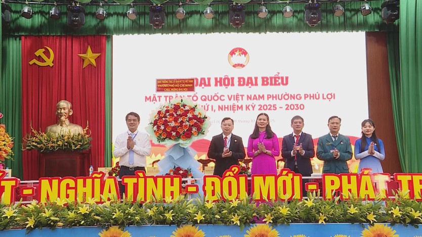 Đại hội đại biểu Mặt trận Tổ quốc Việt Nam phường Phú Lợi- Ảnh 1.