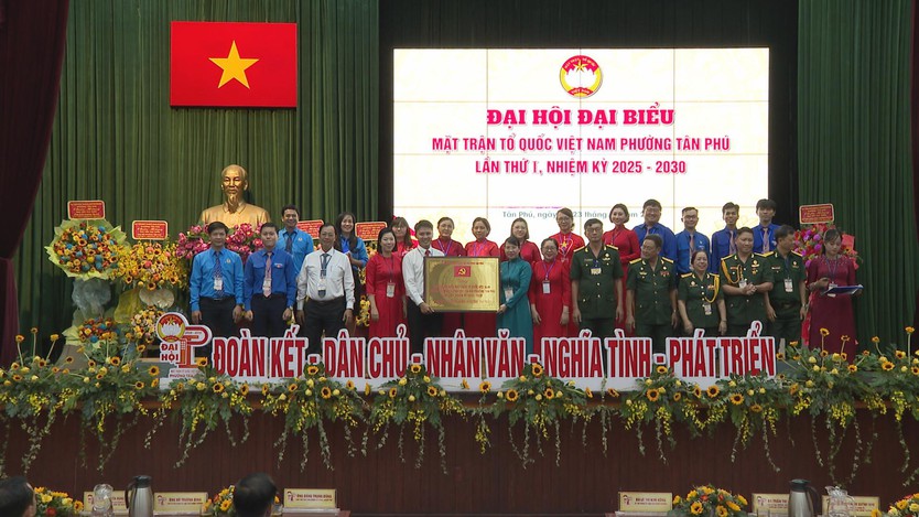 Đại hội Mặt trận Tổ quốc Việt Nam phường Tân Phú hướng đến nhiệm kỳ mới đoàn kết và phát triển- Ảnh 1.