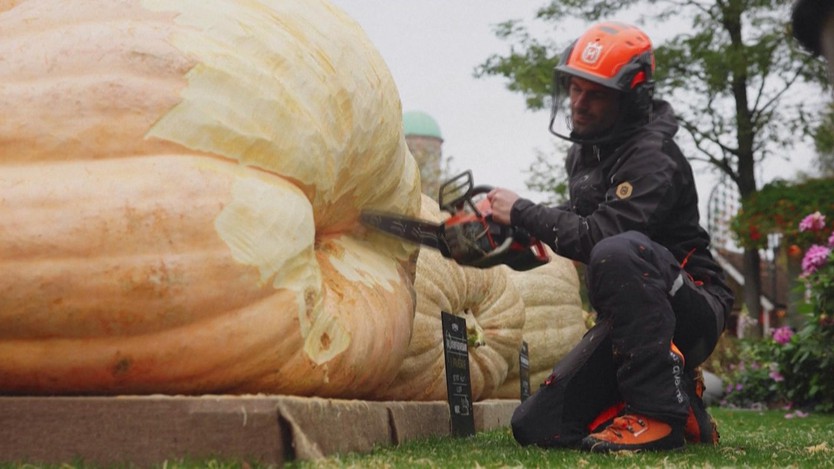 Bí ngô hơn 900kg chiến thắng cuộc thi Halloween tại Đan Mạch- Ảnh 2.