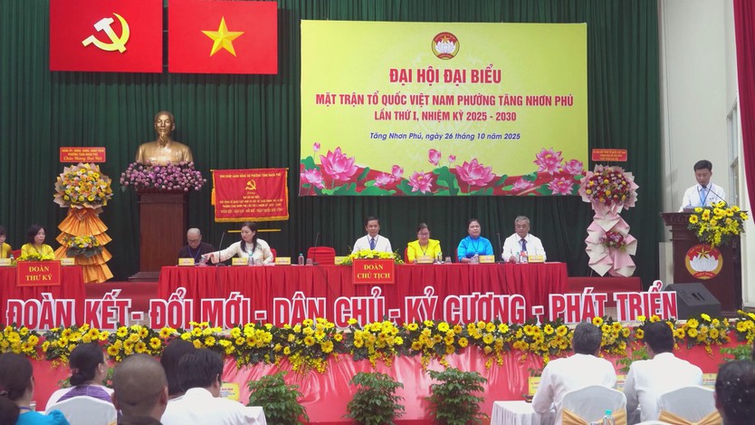 Tổ chức Đại hội Đại biểu MTTQ Việt Nam lần thứ I, nhiệm kỳ 2025 - 2030 tại phường Tăng Nhơn Phú - Ảnh 1.