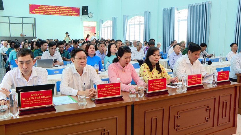 Phường Vườn Lài tổng kết thực hiện Nghị quyết số 18 về sắp xếp tổ chức bộ máy hệ thống chính trị - Ảnh 2.