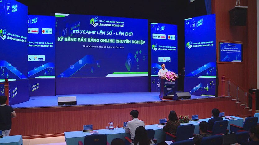 Hơn 200 tiểu thương TP. Hồ Chí Minh tham gia Edugame rèn luyện kỹ năng bán hàng online- Ảnh 1.