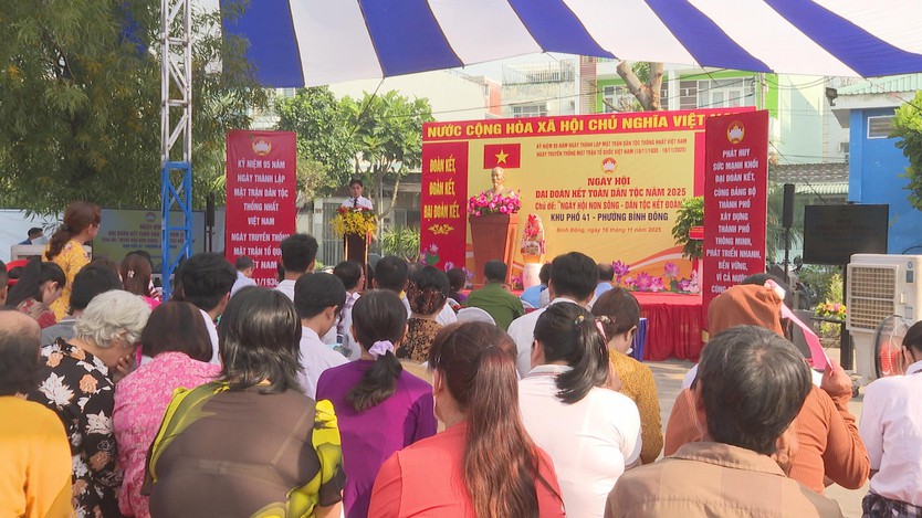 Ngày hội Đại đoàn kết toàn dân tộc tại phường Bình Đông- Ảnh 1.