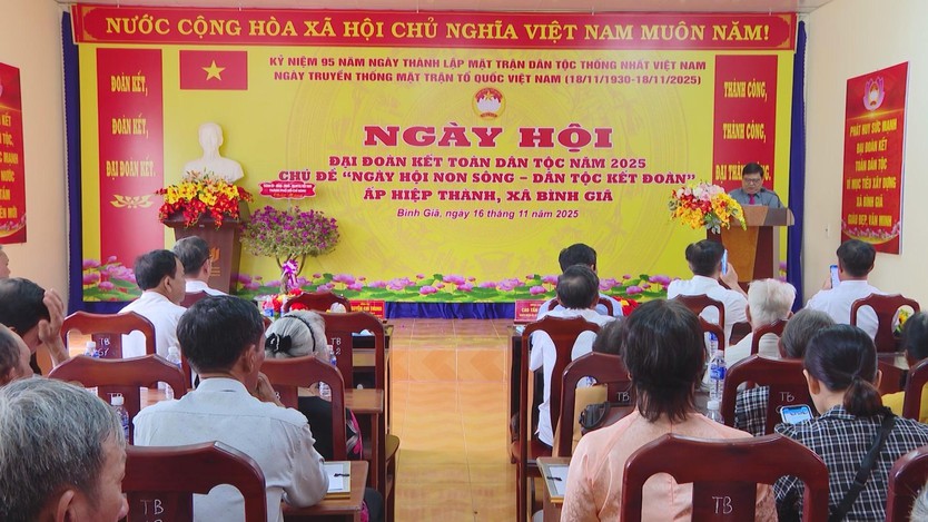 Lãnh đạo Thành ủy TP. Hồ Chí Minh dự Ngày hội Đại đoàn kết tại xã Bình Giã (Bà Rịa - Vũng Tàu)- Ảnh 1.