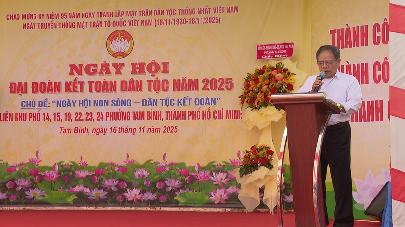 Sôi nổi Ngày hội Đại đoàn kết toàn dân tộc năm 2025 tại phường Tam Bình- Ảnh 1.