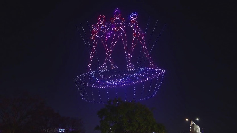 Seoul rực sáng với 2.000 drone K-Pop Demon Hunters - Ảnh 4.