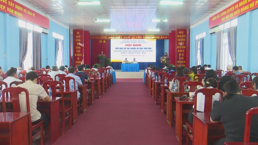 Đại biểu HĐND TP. Hồ Chí Minh tiếp xúc cử tri phường Thuận Giao - Ảnh 1.