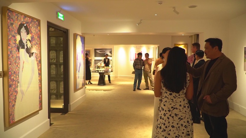 Những “nàng lụa” của họa sĩ Bùi Tiến Tuấn tại Thái Công Art Gallery - Ảnh 4.