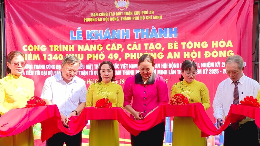 50 hộ dân cùng góp sức nâng cấp hẻm 1340 tại phường An Hội Đông- Ảnh 2.