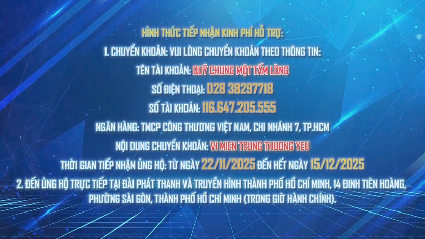 HTV phát động ủng hộ Quỹ “Chung một tấm lòng”: Vì miền Trung thương yêu” - Ảnh 2.