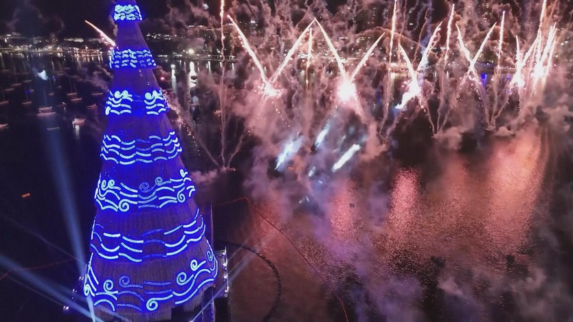 Brazil: Khánh thành cây thông Noel nổi - Ảnh 5.