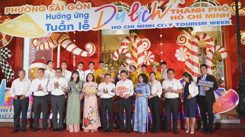 Không khí rộn ràng tại phường Sài Gòn hưởng ứng Tuần lễ Du lịch TP. Hồ Chí Minh - Ảnh 3.