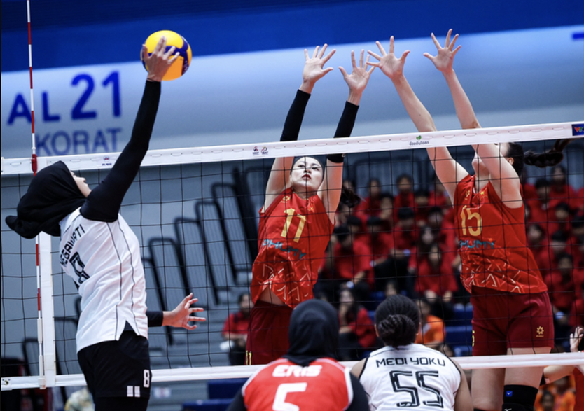 SEA Games 33: Bóng chuyền nữ Việt Nam nhất bảng, thẳng tiến bán kết- Ảnh 1.
