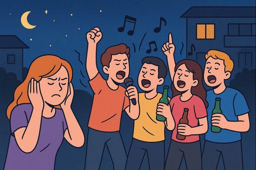 Say xỉn, hát hò gây mất trật tự, coi chừng bị phạt nặng- Ảnh 1.