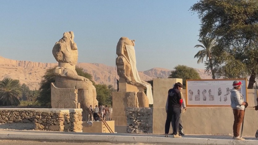 Ai Cập hoàn tất trùng tu 2 tượng Pharaoh sau 20 năm - Ảnh 3.