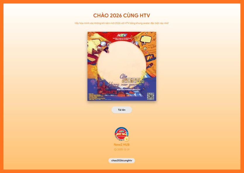 Cùng HTV thay frame avatar đón chào năm mới 2026 - Ảnh 1.
